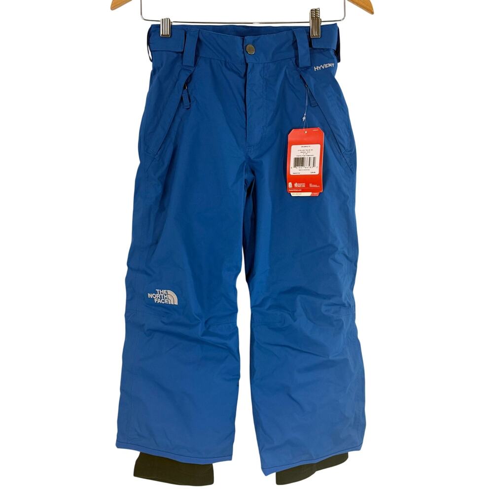 The North Face Boys Freedom Insulated Snow Pants Blue NWT S 7/8 Ski